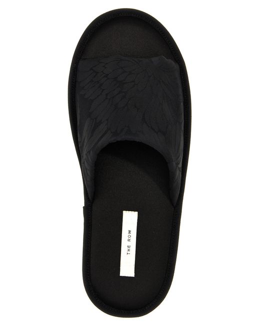 The Row Black Frances Slippers