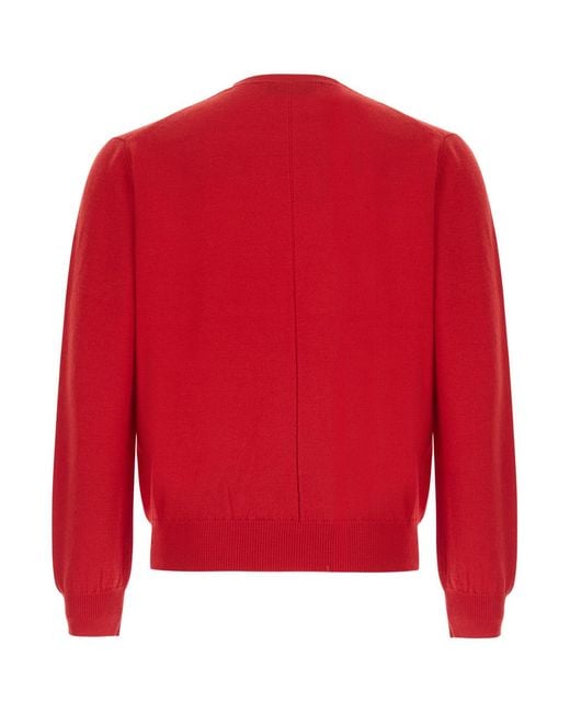 TONYWACK Red Crew-Neck Wool And Cashmere Knit Top for men