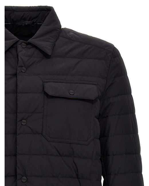Herno Black Quilted Jacket for men