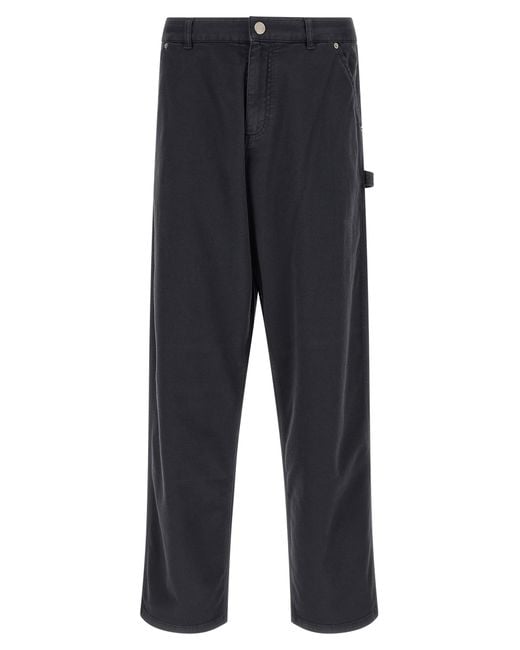 Moncler Blue Straight Cargos Pants for men