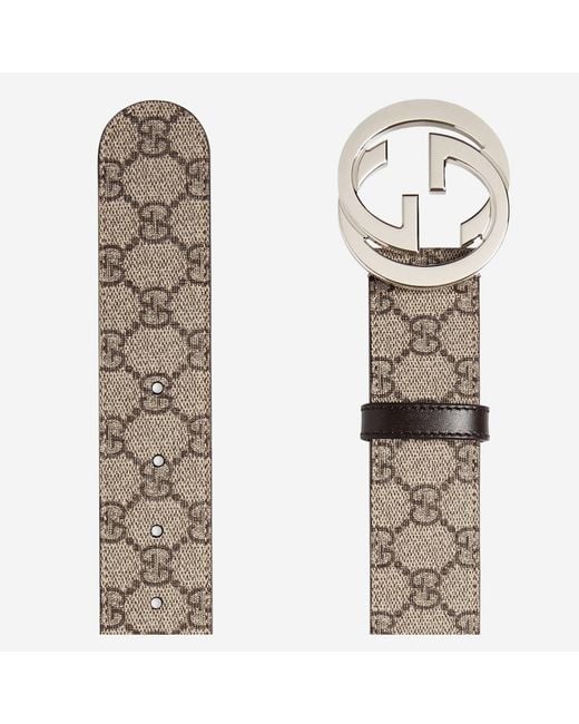Gucci Multicolor Belt Gg Supreme Fabric for men