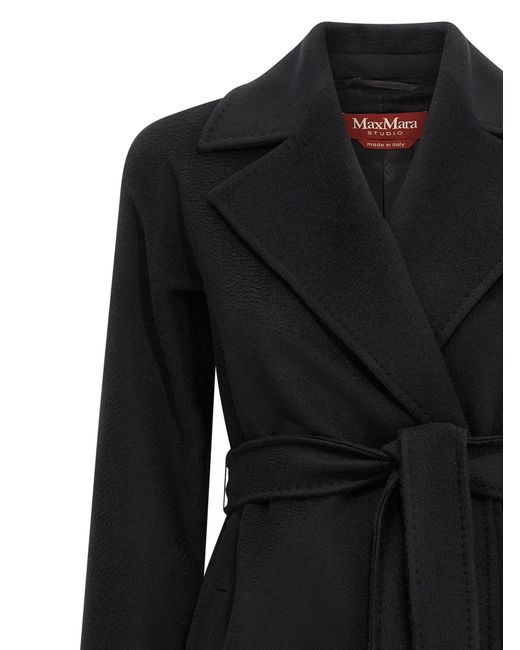 Max Mara Black 'Dravenna' Coat