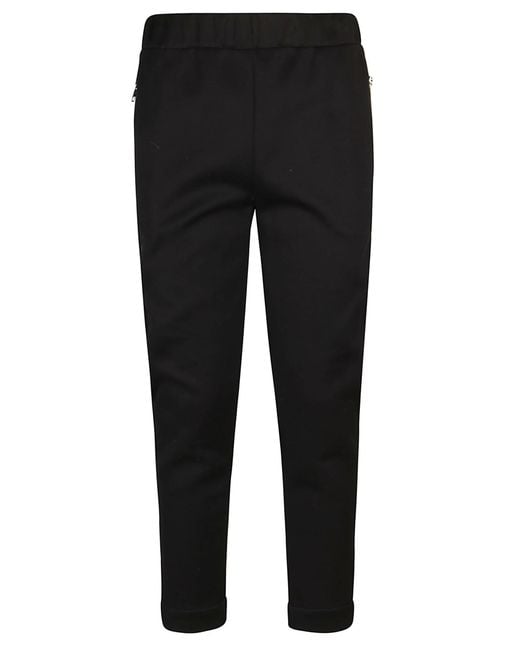 McQueen Black Cotton Blend Trousers