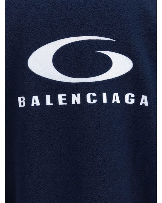 Balenciaga Blue Loop Sports Icon Zip Jacket for men