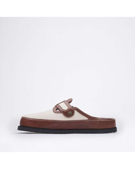 Birkenstock Brown Boston Bold Canvas 1774 (Regular) Sandal for men