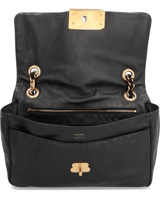 Balenciaga Black Crossbody Bag Modu Leather Calf Shoulder