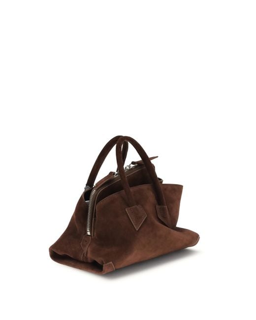 The Attico Brown La Passeggiata Mini Handbag Calf Leather Bos Taurus Shoulder Bags