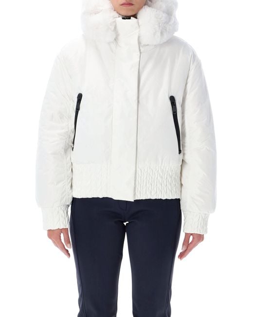Goldbergh White Indira Reversible Faux Fur Ski Jacket