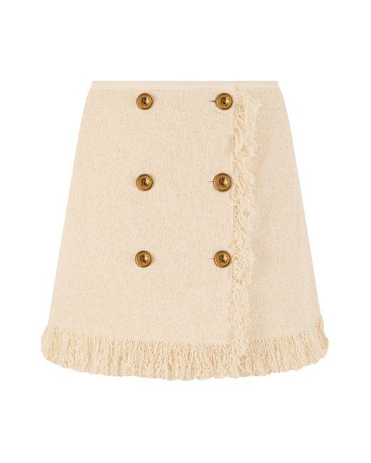 Elisabetta Franchi Natural Skirt Cotton