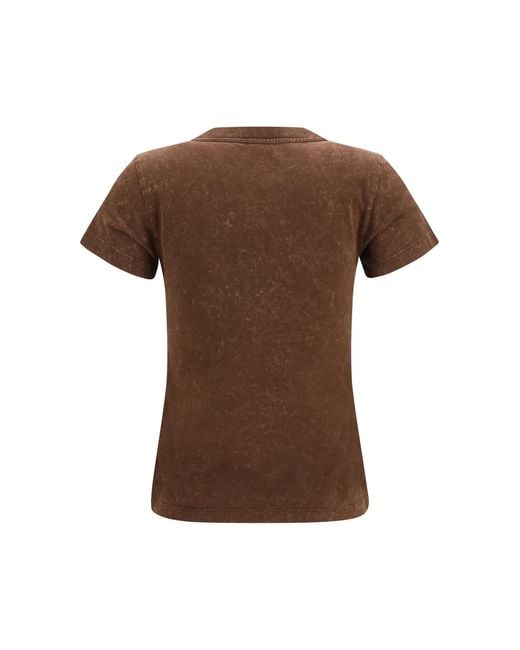 Ganni Multicolor Banana Cotton T-Shirt T-Shirts