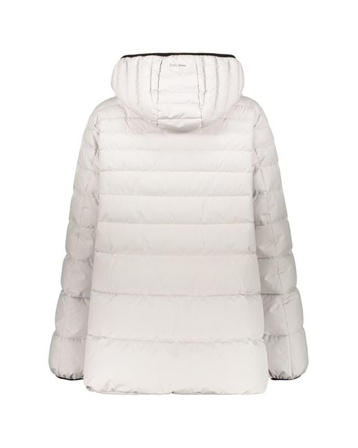 Herno Multicolor Hooded Full-Zip Down Jacket