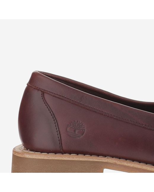 Timberland Brown Leather Loafers, And Rubber for men