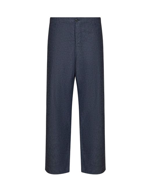 Prada Blue Straight-Leg Jeans Cotton for men