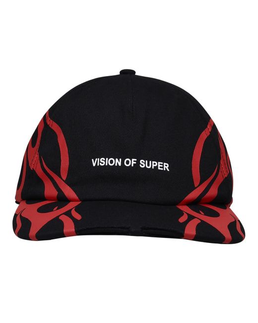 Vision Of Super Black Cotton Cap for men