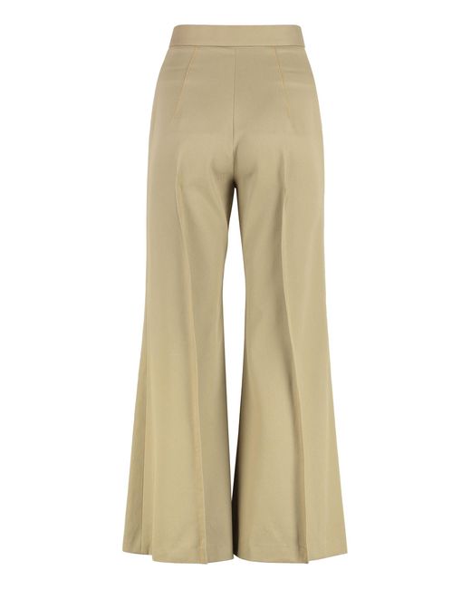 Vivienne Westwood Natural Flared Trousers Cotton