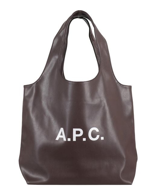 A.P.C. Brown Tote Ninon