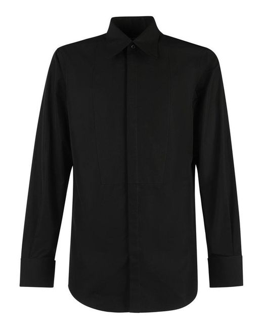 DSquared² Black Cotton Popeline Shirt for men