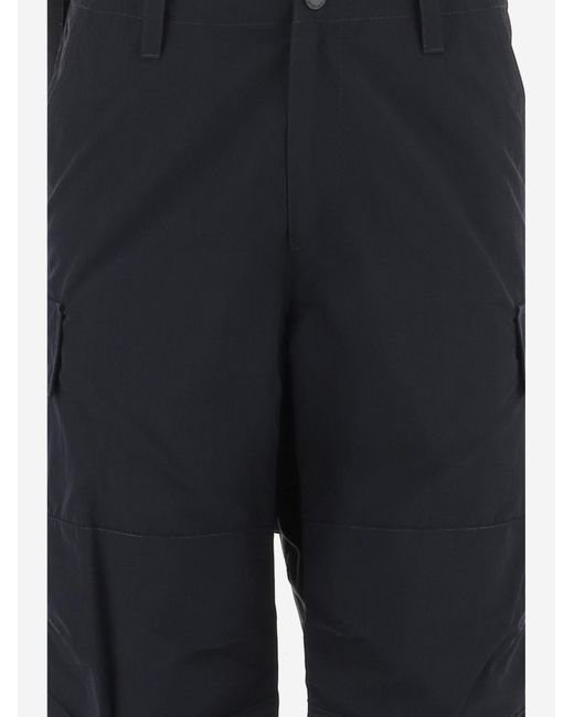 Burberry Blue Cargo Trousers Nylon Polyamide for men