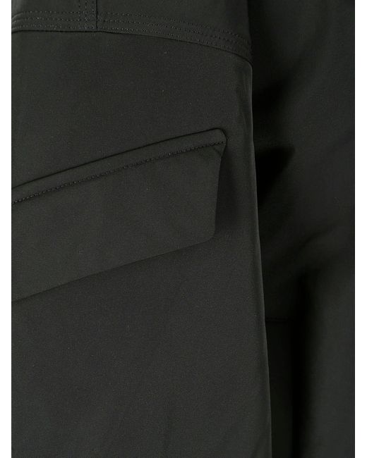 Ganni Black Light Twill Oversized Short Bomber Jacket
