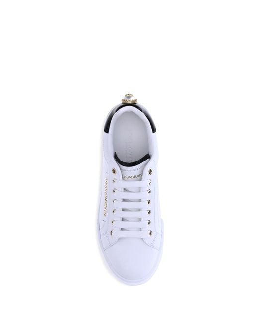 Dolce & Gabbana White Portofino Sneakers