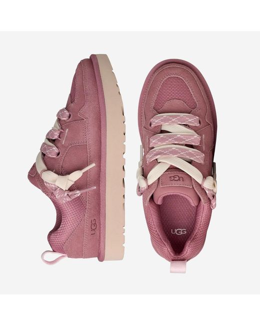 Ugg Pink Sneakers Lo Lowmel Leather Trainers