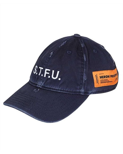 Heron Preston Blue Baseball Cap for men
