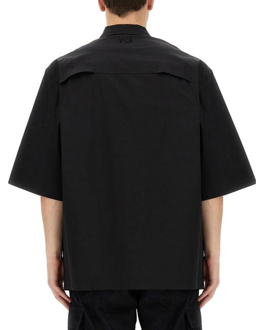 Y-3 Black Oversize Shirt for men