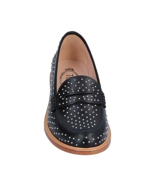 Tod's Blue Tods Stud-Embellished Loafers