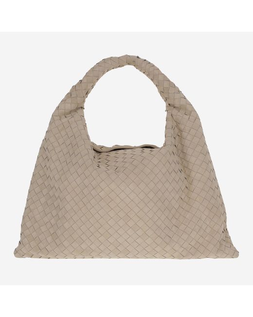 Bottega Veneta Gray Large Hop Bag Pelle Handbags