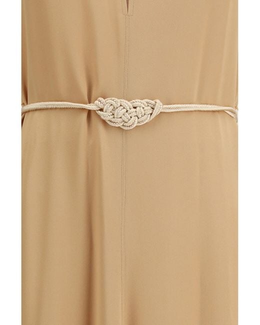 Forte_forte Metallic Long Kaftan Dress Viscose