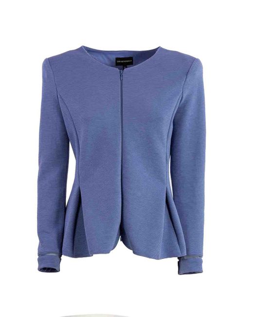 Emporio Armani Blue Single-breasted Jacket