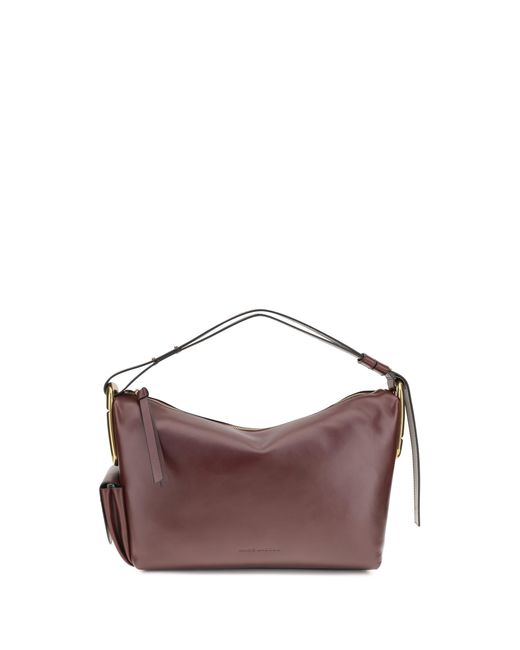 Marc Jacobs Brown Shoulder Bag Juliette Calf Leather Handbags