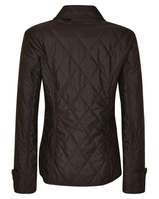 Burberry Black Quilted Buttoned Jacket