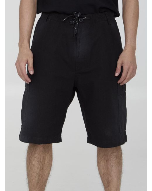 Balenciaga Black Oversized Bermuda Shorts for men