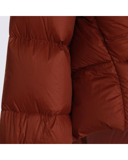 Rick Owens Red Rose Wood Down Jacket