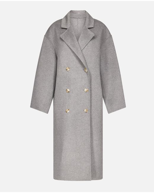 Loulou de Saison Gray Borneo Lds Long Coat