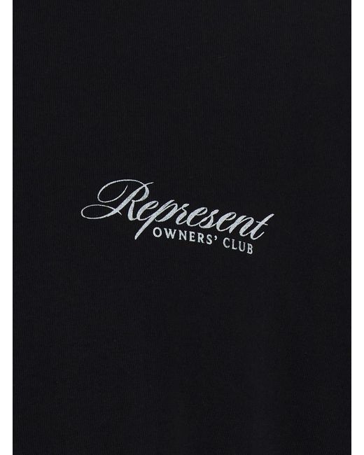 Represent Black Crew Neck T-Shirt T-Shirts for men