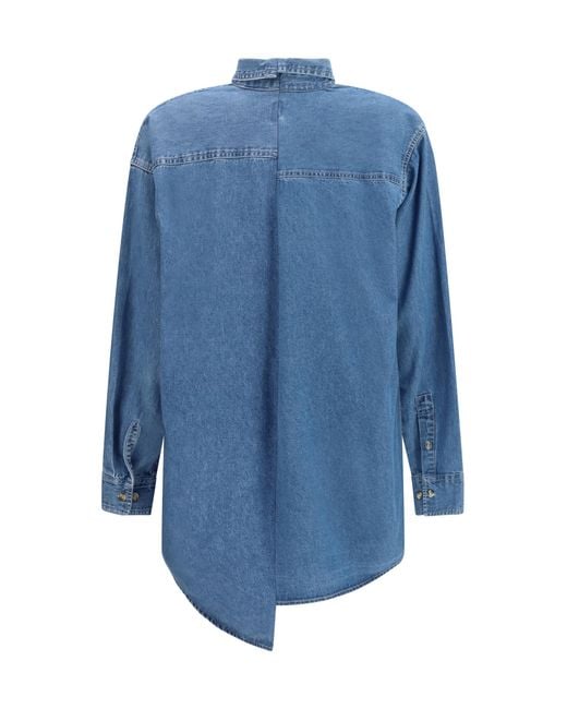 E.L.V. Denim Blue Denim Shirt Cotton
