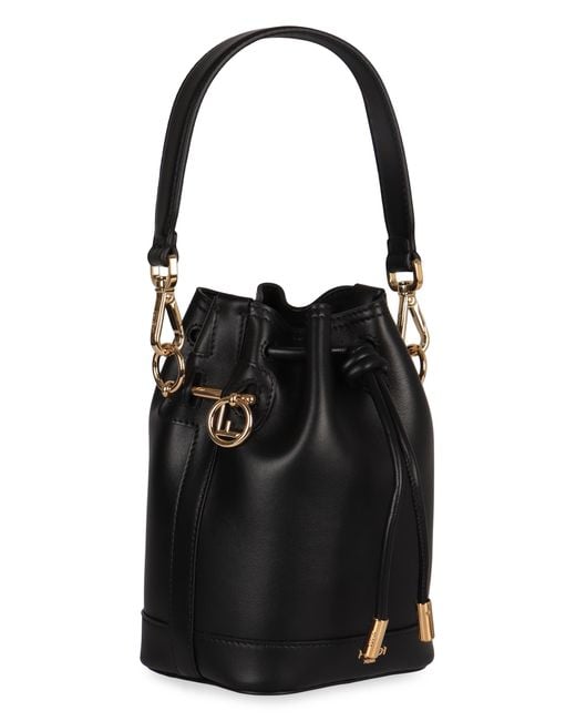 Fendi Black Minibag Mon Tresor Leather Calf Bucket Bags