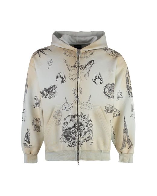 balenciaga tatoo zip up hoodie パーカー xxs Tattoo oversized zip-up hoodie
