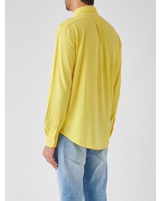Polo Ralph Lauren Yellow Long Sleeve Sport Shirt Shirt for men