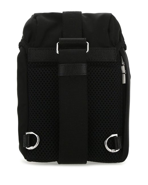 Givenchy Black Nylon Blend Mini 4G Light Backpack for men