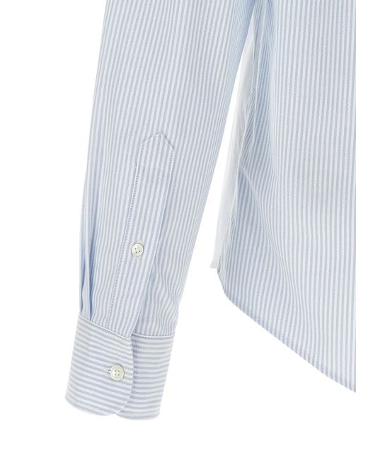 AMI Blue Cotton Blouse for men