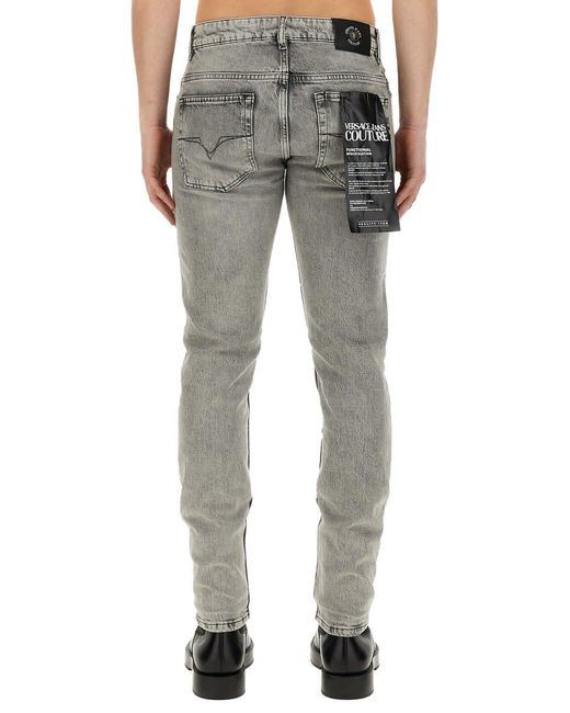 Versace Gray Slim Fit Jeans for men