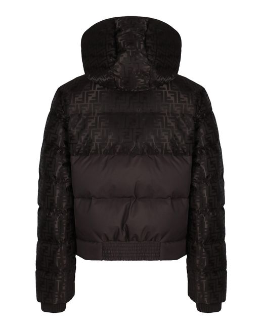 Fendi Black Padded Parka Cotton Puffer Jackets