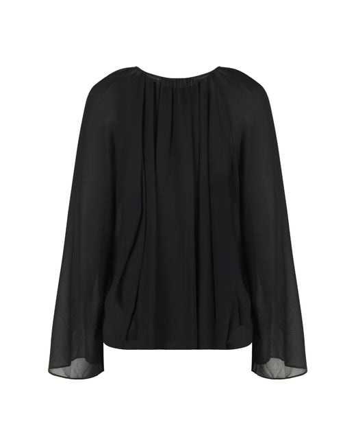 MICHAEL Michael Kors Black Blouse Crêpe Polyester Blouses