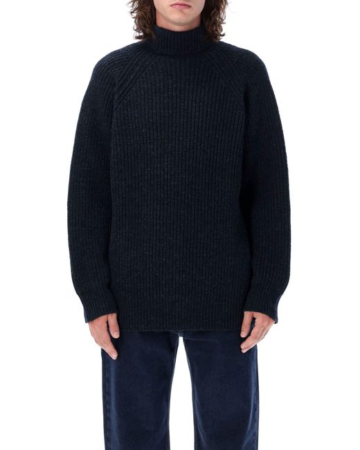 Filson Blue High-neck Knit Sweater for men