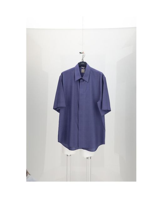 Dior Blue Shirt Cannage Lyocell; Other Fibres for men