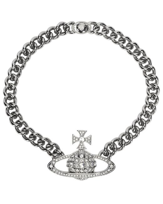 Vivienne Westwood Metallic Chain Necklace Neysa Brass Necklaces