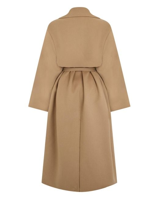 Weekend by Maxmara Natural Long Coat Virgin Wool